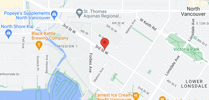 map of 330 340 W 3RD STREET
